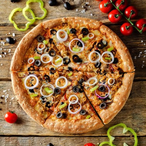 pizza tuna olive