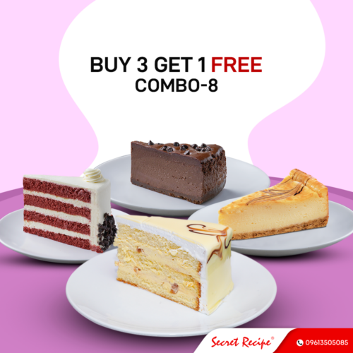 Buy 3 Slice Cake Free 1 Slice